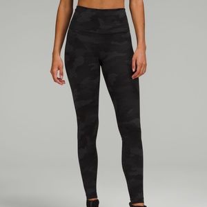 black and grey camo lulu lemon align leggings